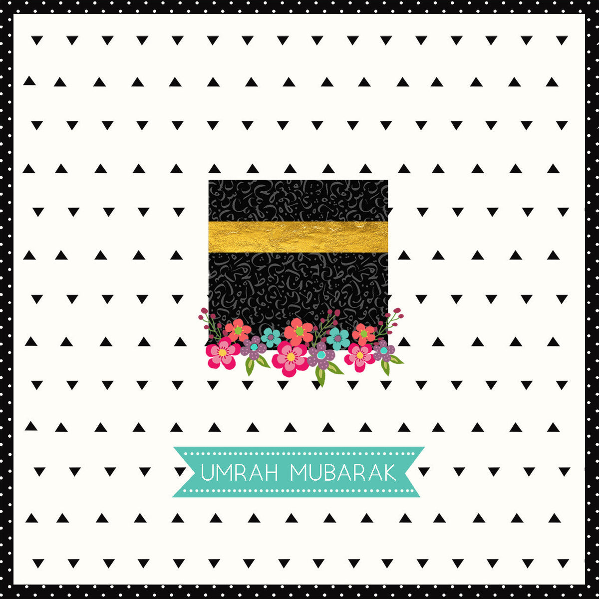 Umrah Mubarak - Floral Card