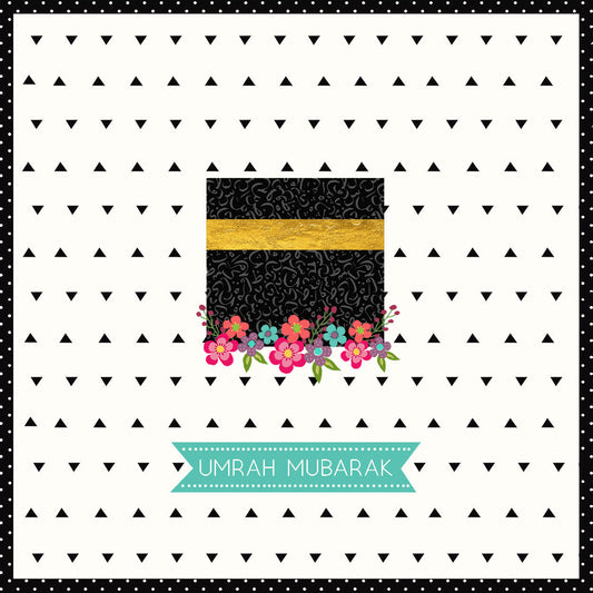 Umrah Mubarak - Floral Card