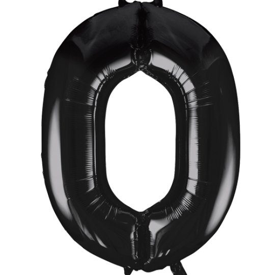 Unique 34 inch Black Balloon with Helium