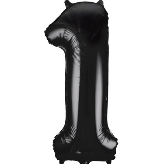 Unique 34 inch Black Balloon with Helium