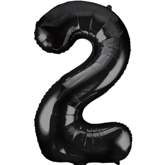 Unique 34 inch Black Balloon with Helium
