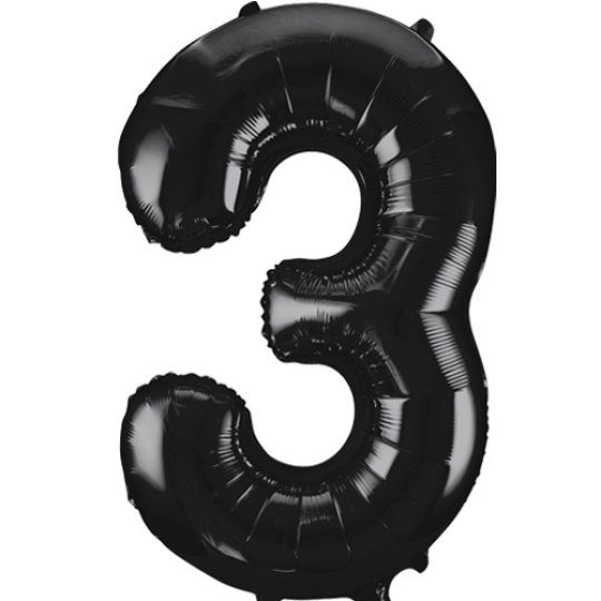 Unique 34 inch Black Balloon with Helium
