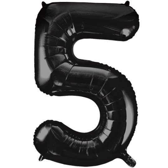 Unique 34 inch Black Balloon with Helium