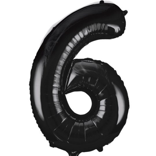 Unique 34 inch Black Balloon with Helium
