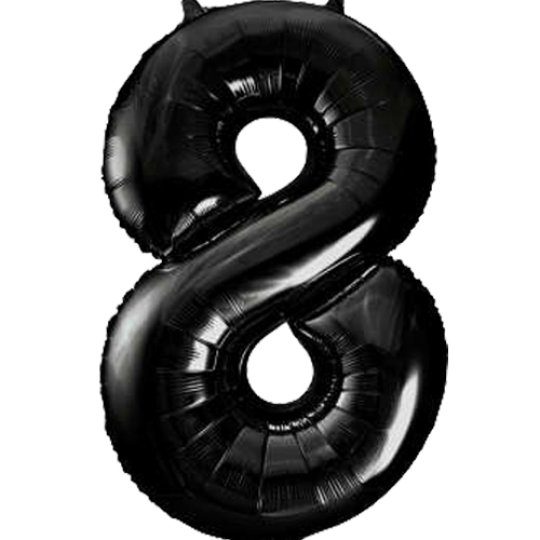 Unique 34 inch Black Balloon with Helium
