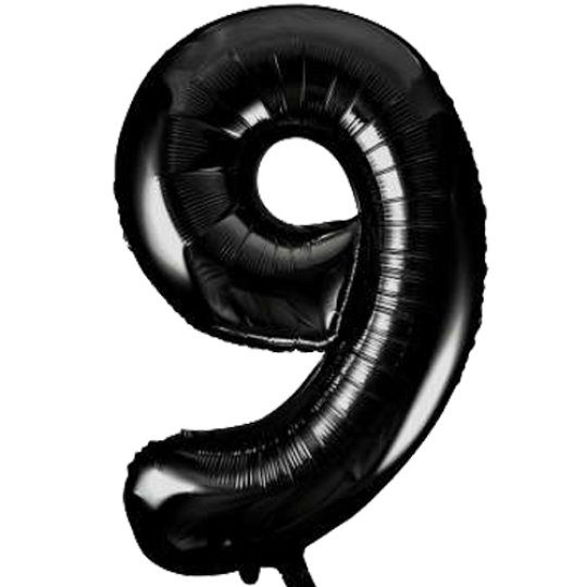 Unique 34 inch Black Balloon with Helium