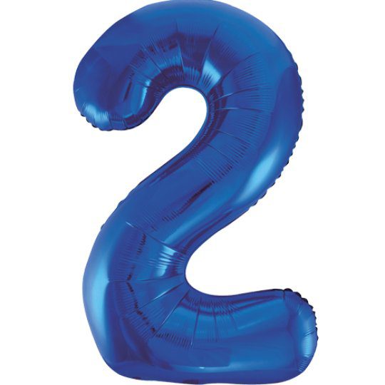Unique 34 inch Blue Balloon with Helium