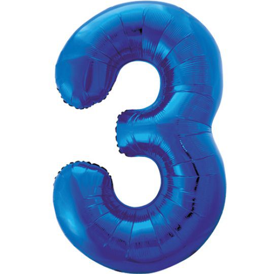 Unique 34 inch Blue Balloon with Helium
