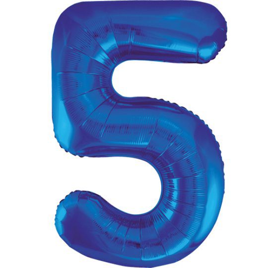 Unique 34 inch Blue Balloon with Helium