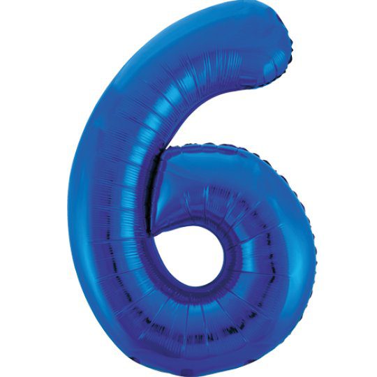 Unique 34 inch Blue Balloon with Helium