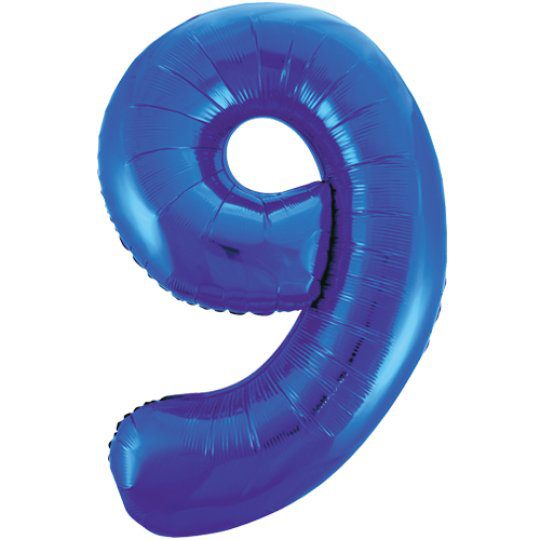 Unique 34 inch Blue Balloon with Helium