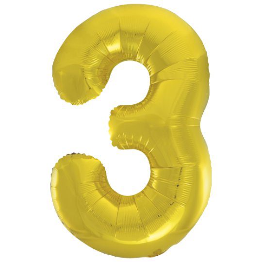 Unique 34 inch Gold Balloon with Helium