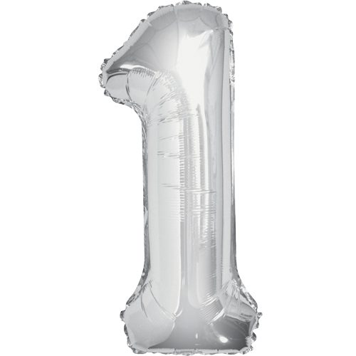 Unique 34 inch Silver Balloon with Helium