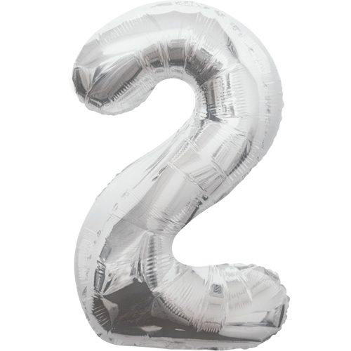 Unique 34 inch Silver Balloon with Helium