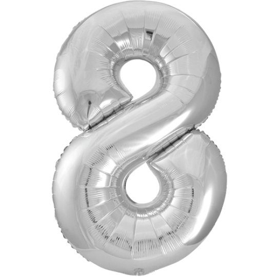 Unique 34 inch Silver Balloon with Helium
