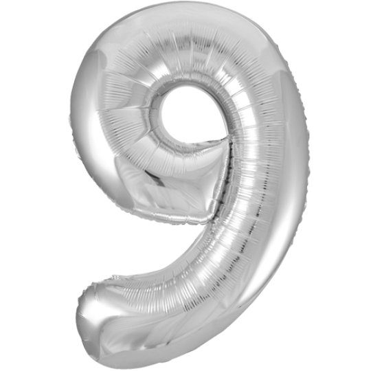 Unique 34 inch Silver Balloon with Helium