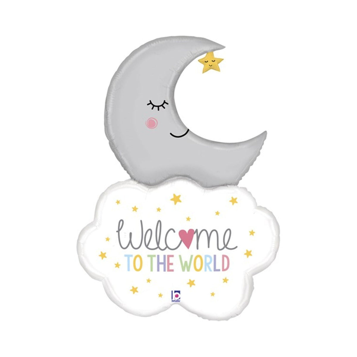 Welcome To The World Baby 42" Foil Balloon with Helium