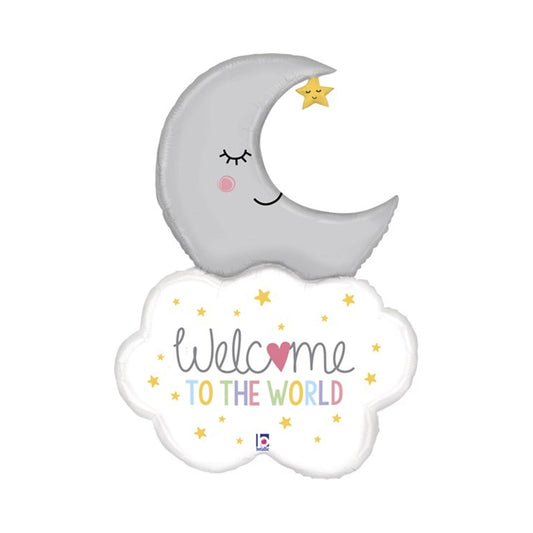 Welcome To The World Baby 42" Foil Balloon with Helium
