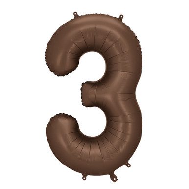Party Deco 33 inch Brown Balloon with Helium